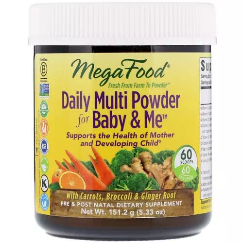 MegaFood, Daily Multi Powder for Baby & Me, 5.33 oz (151.2 g) Review