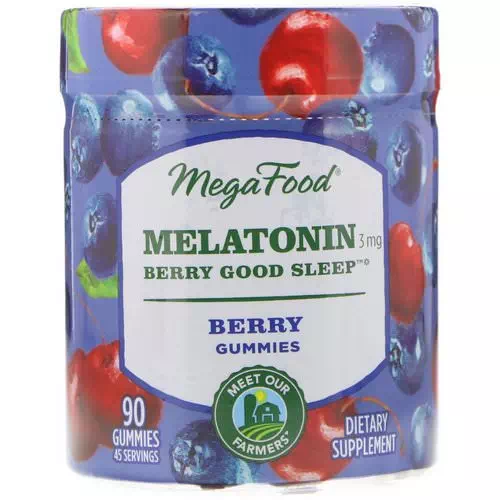 MegaFood, Melatonin, Berry Good Sleep, Berry, 3 mg, 90 Gummies Review