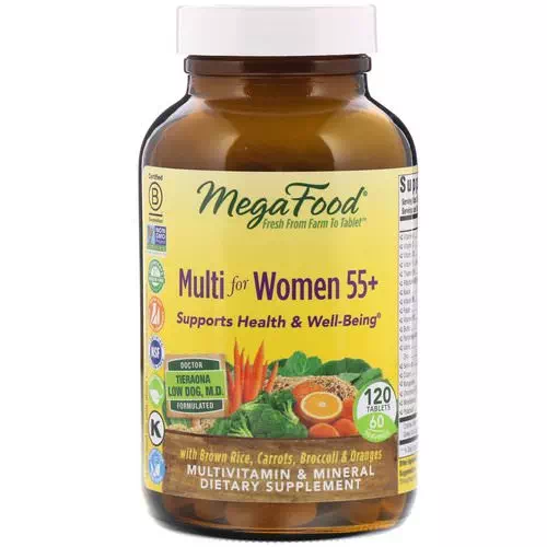 MegaFood, Multi for Women 55+, 120 Tablets Review