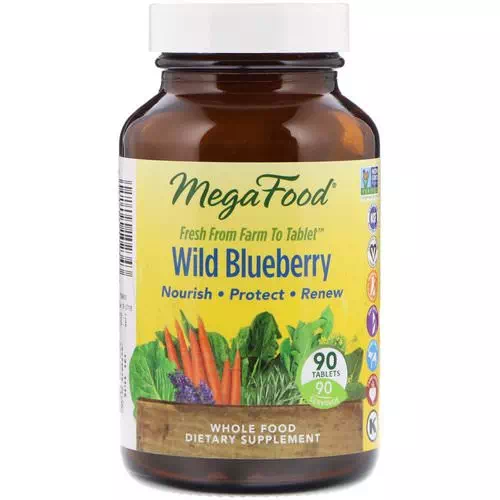 MegaFood, Wild Blueberry, 90 Tablets Review