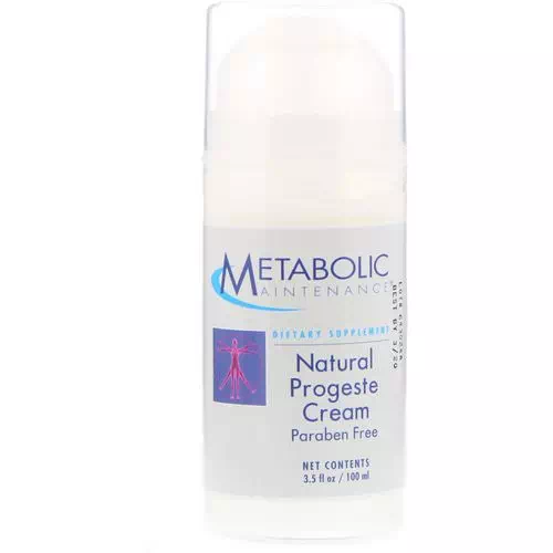 Metabolic Maintenance, Natural Progeste Cream, 3.5 fl oz (100 ml) Review