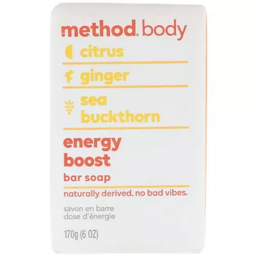 Method, Body, Bar Soap, Energy Boost, 6 oz (170 g) Review