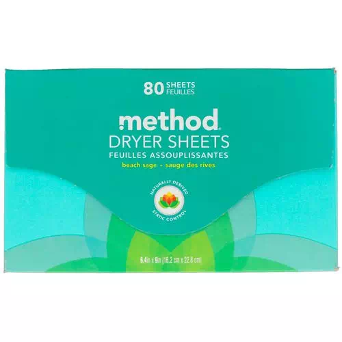 Method, Dryer Sheets, Beach Sage, 80 Sheets Review