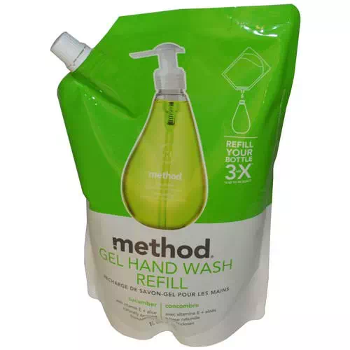 Method, Gel Hand Wash Refill, Cucumber, 34 fl oz (1 L) Review