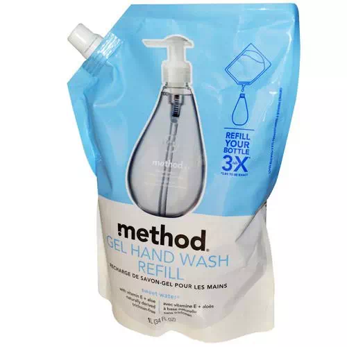 Method, Gel Hand Wash Refill, Sweet Water, 34 fl oz (1 L) Review