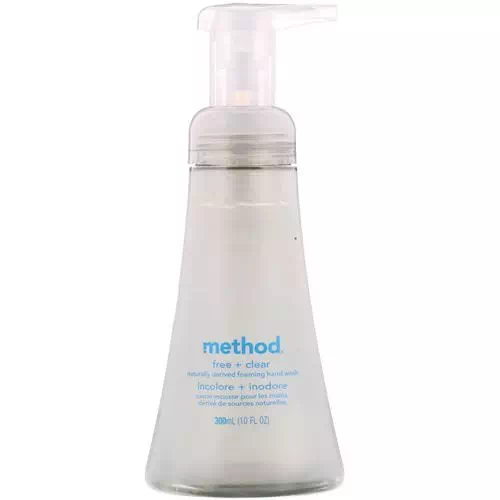 Method, Naturally Derived Foaming Hand Wash, Free + Clear, 10 fl oz (300 ml) Review
