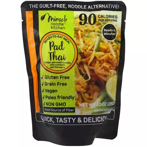 Miracle Noodle, Ready-to-Eat Meal, Pad Thai, 10 oz (280 g) Review