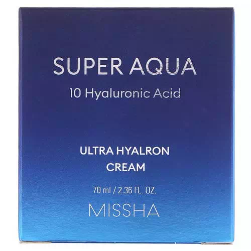 Missha, Super Aqua, Ultra Hyalron Cream, 2.36 fl oz (70 ml) Review