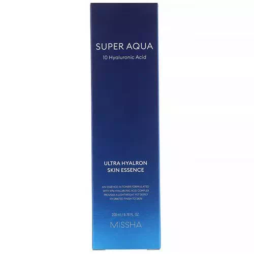 Missha, Super Aqua, Ultra Hyalron Skin Essence, 6.76 fl oz (200 ml) Review