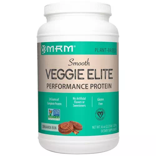 MRM, Smooth Veggie Elite, Performance Protein, Cinnamon Bun, 2.25 lbs (1,020 g) Review