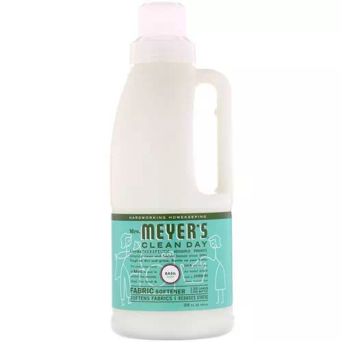 Mrs. Meyers Clean Day, Fabric Softener, Basil Scent, 32 fl oz (946 ml) Review