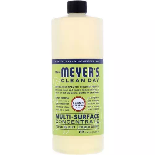 Mrs. Meyers Clean Day, Multi-Surface Concentrate, Lemon Verbena Scent, 32 fl oz (946 ml) Review