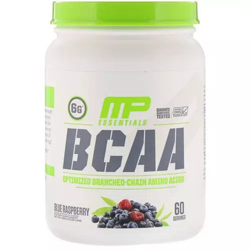 MusclePharm, BCAA Essentials, Blue Raspberry, 0.99 lb (450 g) Review