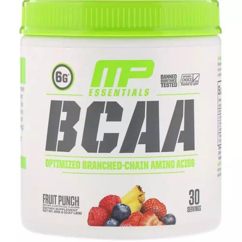 MusclePharm, BCAA Essentials, Fruit Punch, 0.57 lbs (258 g) Review