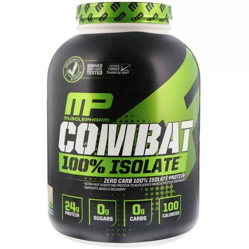 MusclePharm, Combat 100% Isolate Protein, Vanilla, 5 lb (2268 g) Review