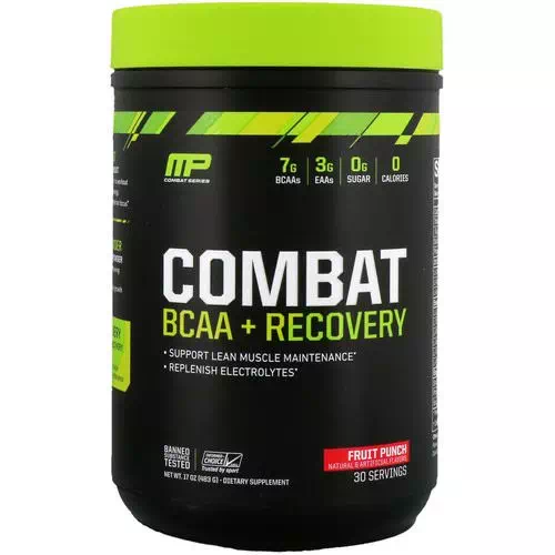 MusclePharm, Combat BCAA + Recovery, Fruit Punch, 17 oz (483 g) Review