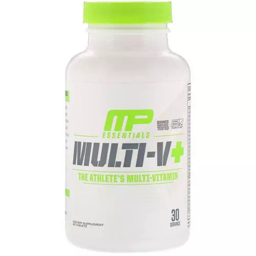 MusclePharm, Essentials, Multi-V+, The Athlete's Multi-Vitamin, 60 Tablets Review