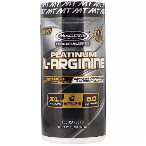 Muscletech, Platinum 100% L-Arginine, 1,000 mg, 100 Caplets Review