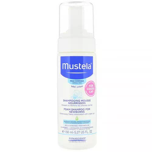 Mustela, Baby, Foam Shampoo For Newborns, For Normal Skin, 5.07 fl oz (150 ml) Review