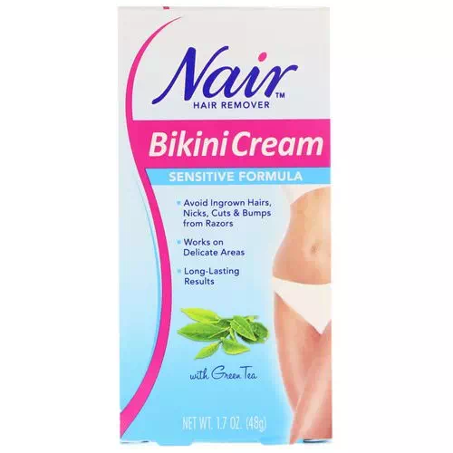 Nair, Hair Remover, Bikini Cream, Sensitive Formula, With Green Tea, 1.7 oz (48 g) Review