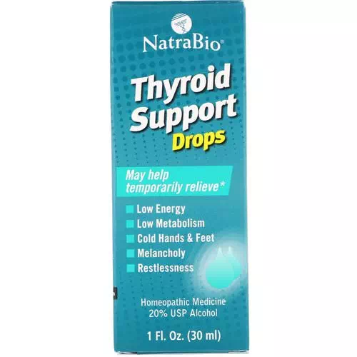 NatraBio, Thyroid Support Drops, 1 fl oz (30 ml) Review