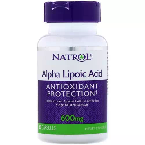 Natrol, Alpha Lipoic Acid, 600 mg, 30 Capsules Review