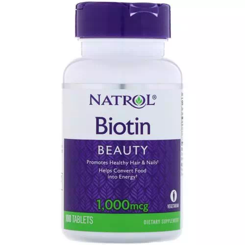 Natrol, Biotin, 1000 mcg, 100 Tablets Review