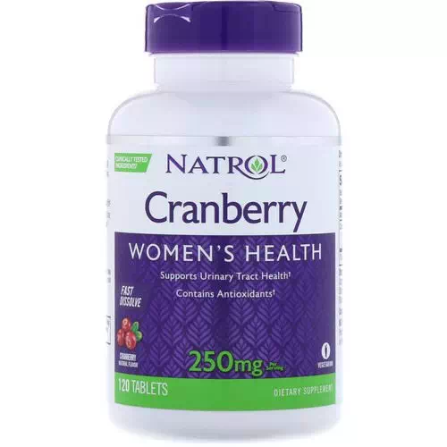 Natrol, Cranberry, Fast Dissolve, Cranberry Flavor, 250 mg, 120 Tablets Review