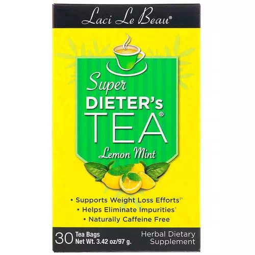 Natrol, Laci Le Beau, Super Dieter's Tea, Lemon Mint, 30 Tea Bags, 2.63 oz (75 g) Review