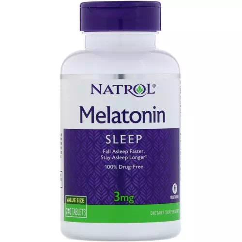 Natrol, Melatonin, 3 mg, 240 Tablets Review