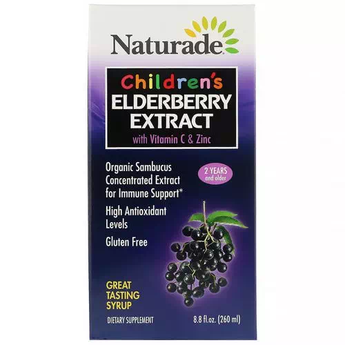 Naturade, Children's Elderberry Extract Syrup with Vitamin C & Zinc, 8.8 fl oz (260 ml) Review