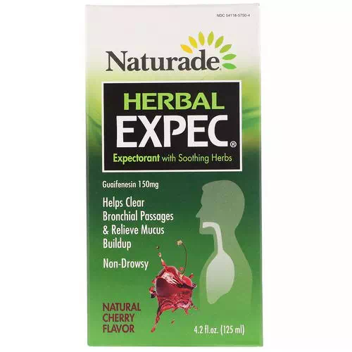 Naturade, Herbal EXPEC, Herbal Expectorant, Natural Cherry Flavor, 4.2 fl oz (125 ml) Review