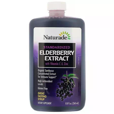 Naturade, Elderberry Sambucus, Cold, Cough, Flu