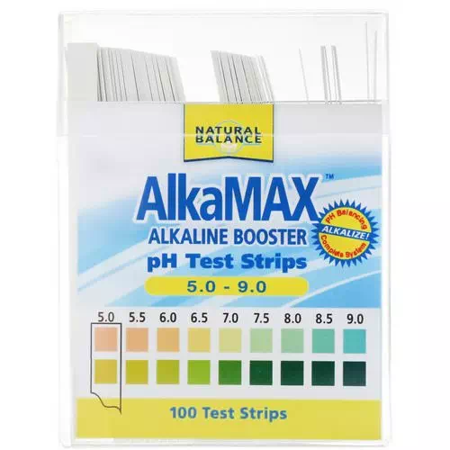 Natural Balance, AlkaMax, Alkaline Booster pH Test Strips, 100 Test Strips Review