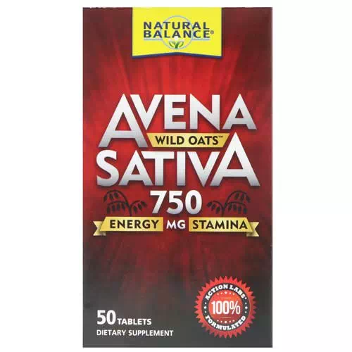 Natural Balance, Avena Sativa, Wild Oats, 750 mg, 50 Tablets Review