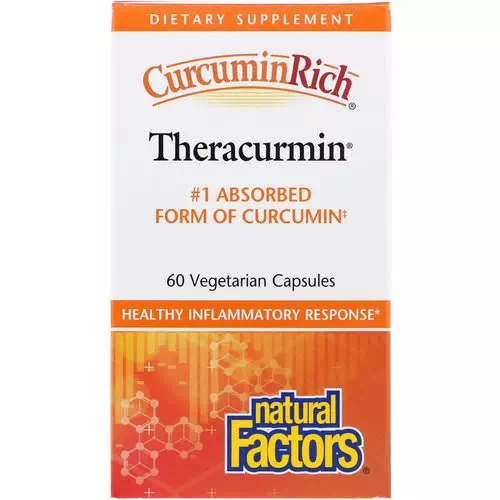 Natural Factors, CurcuminRich, Theracurmin, 60 Vegetarian Capsules Review
