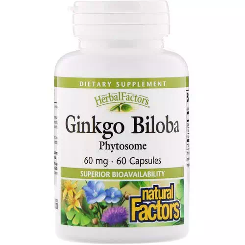 Natural Factors, Ginkgo Biloba, Phytosome, 60 mg, 60 Capsules Review