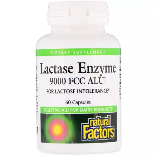 Natural Factors, Lactase Enzyme, 9000 FCC ALU, 60 Capsules Review