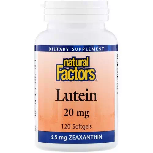Natural Factors, Lutein, 20 mg, 120 Softgels Review