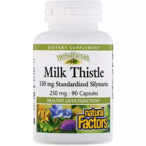 Natural Factors, Milk Thistle, 250 mg, 90 Capsules Review