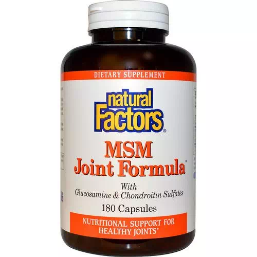 Natural Factors, MSM Joint Formula, 180 Capsules Review