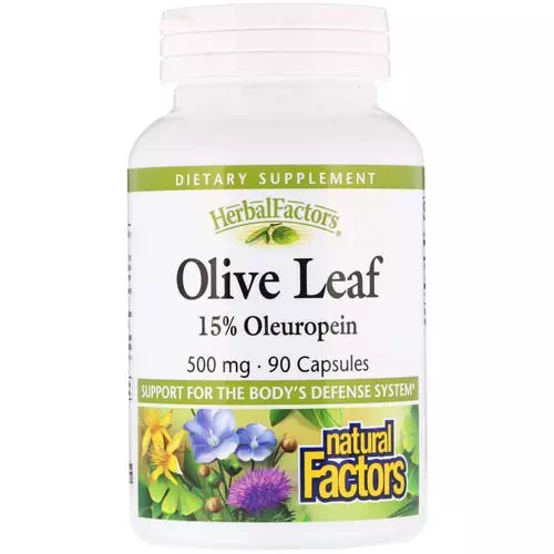 Natural Factors, Olive Leaf, 500 mg, 90 Capsules Review