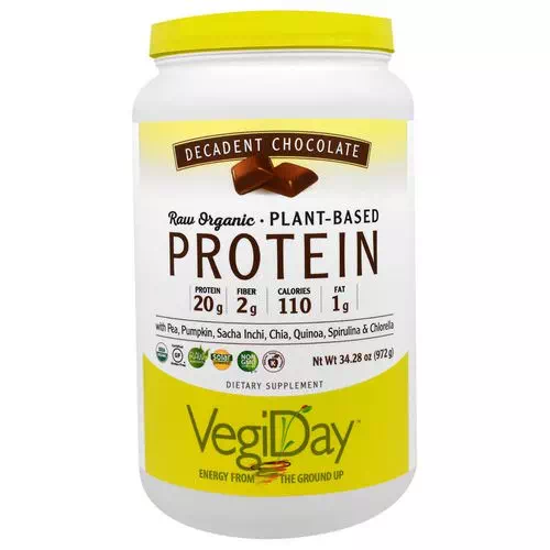 Natural Factors, Raw Organic Plant-Based Protein, Decadent Chocolate, 2.14 lbs (972 g) Review