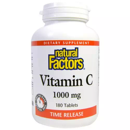 Natural Factors, Vitamin C, Time Release, 1000 mg, 180 Tablets Review
