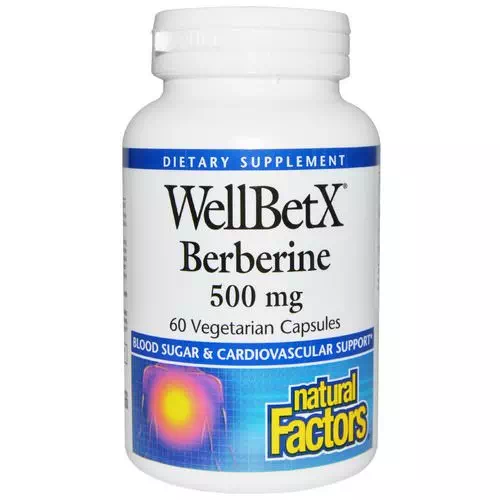 Natural Factors, WellBetX Berberine, 500 mg, 60 Veggie Caps Review