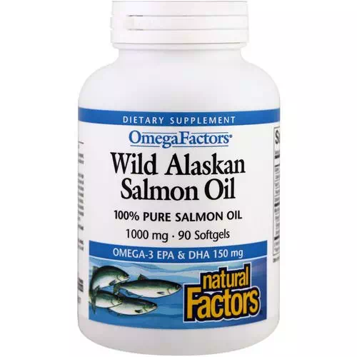 Natural Factors, Wild Alaskan Salmon Oil, 1000 mg, 90 Softgels Review