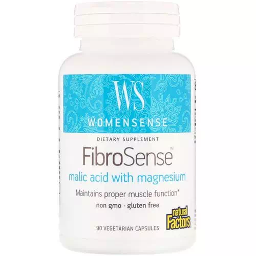 Natural Factors, WomenSense, FibroSense, Malic Acid with Magnesium, 90 Vegetarian Capsules Review