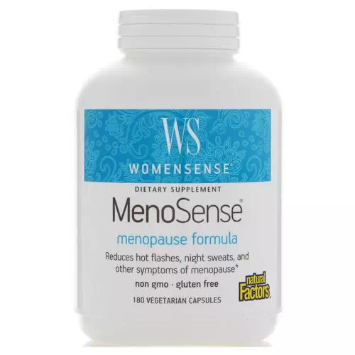 Natural Factors, WomenSense, MenoSense, Menopause Formula, 180 Vegetarian Capsules Review