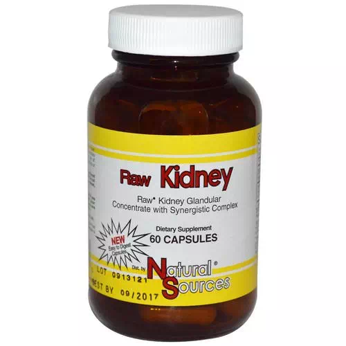 Natural Sources, Raw Kidney, 60 Capsules Review