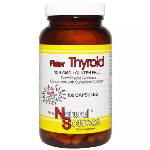 Natural Sources, Raw Thyroid, 180 Capsules Review